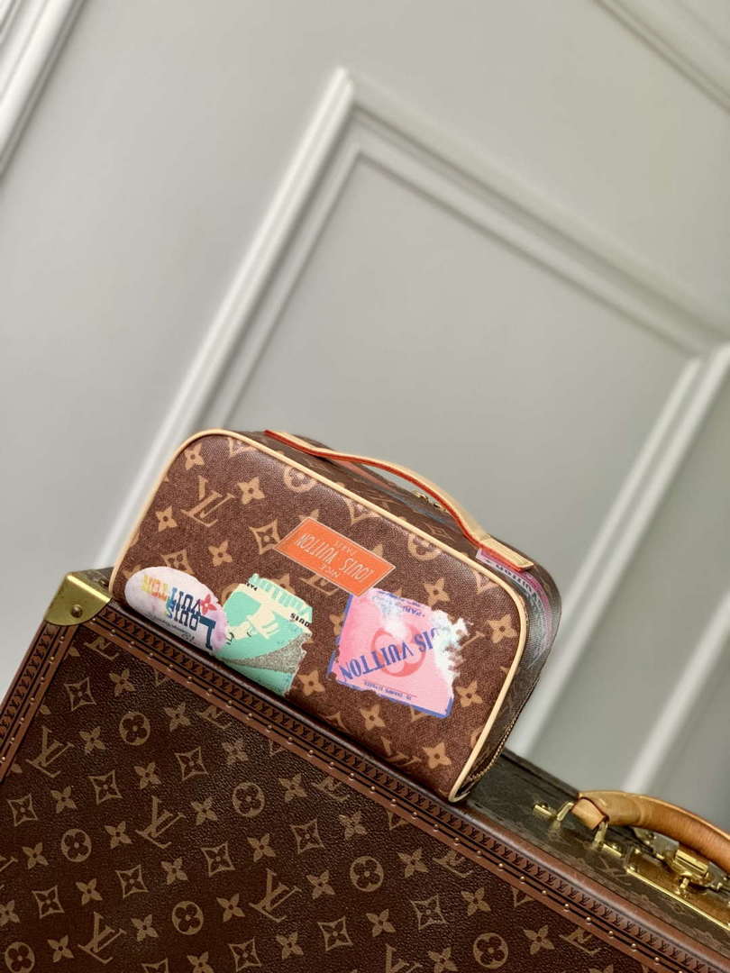 LV M14744 Louis Vuitton Toiletry Bag 2 Compartments Monogram - Default Title - View 3