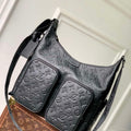 LV M14778 Louis Vuitton Hobo Cargo Bag Black - Default Title - View 1