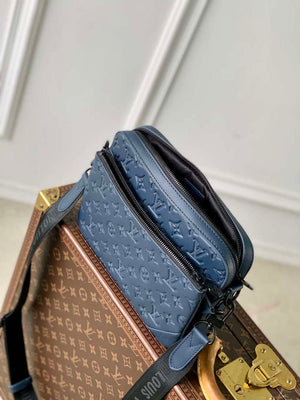 LV M14785 Louis Vuitton Trio Messenger Bag Navy Blue - Default Title - View 9