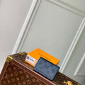 LV M14786 Louis Vuitton Pocket Organizer Navy Blue - Default Title - View 1