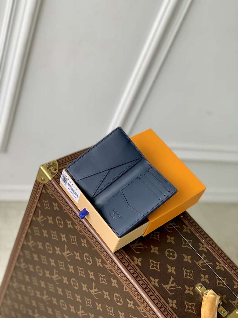 LV M14786 Louis Vuitton Pocket Organizer Navy Blue