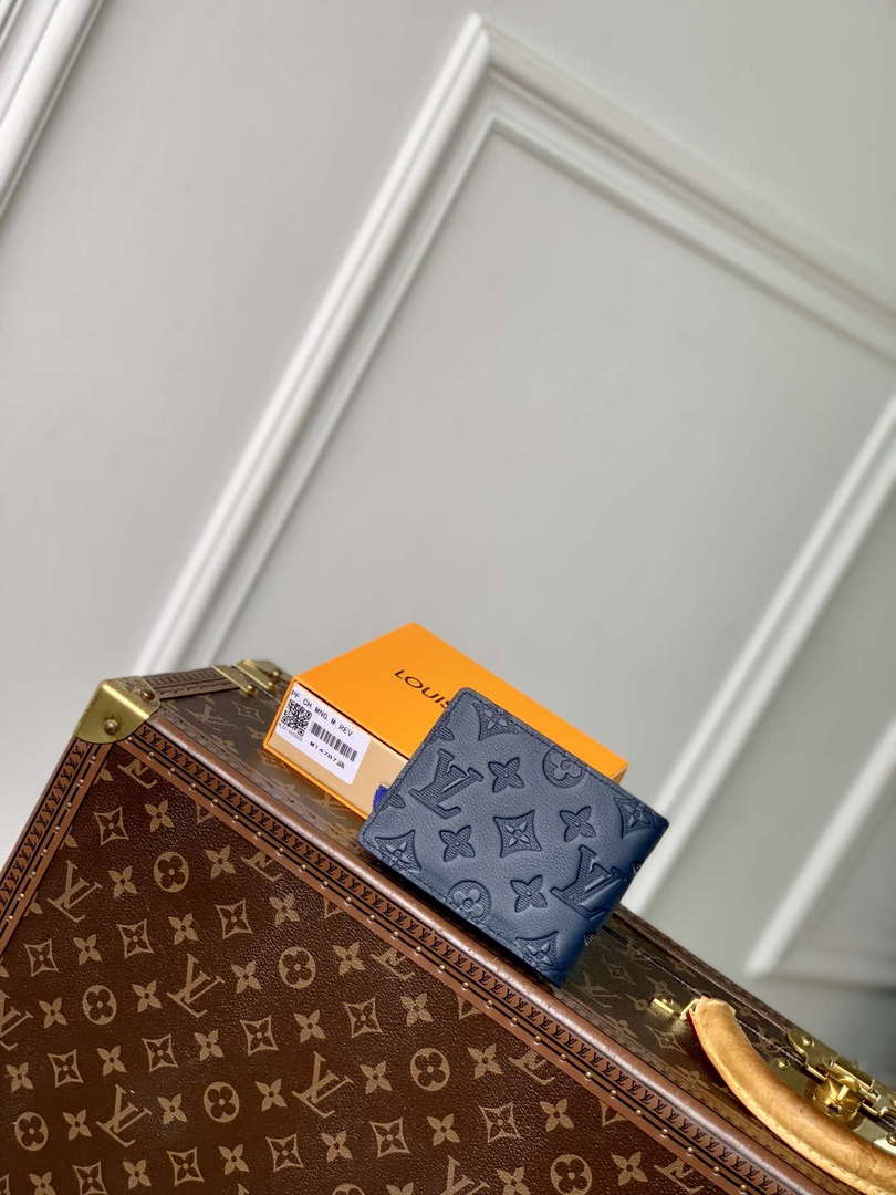 LV M14787 Louis Vuitton Multiple Wallet Navy Blue - Default Title - View 2