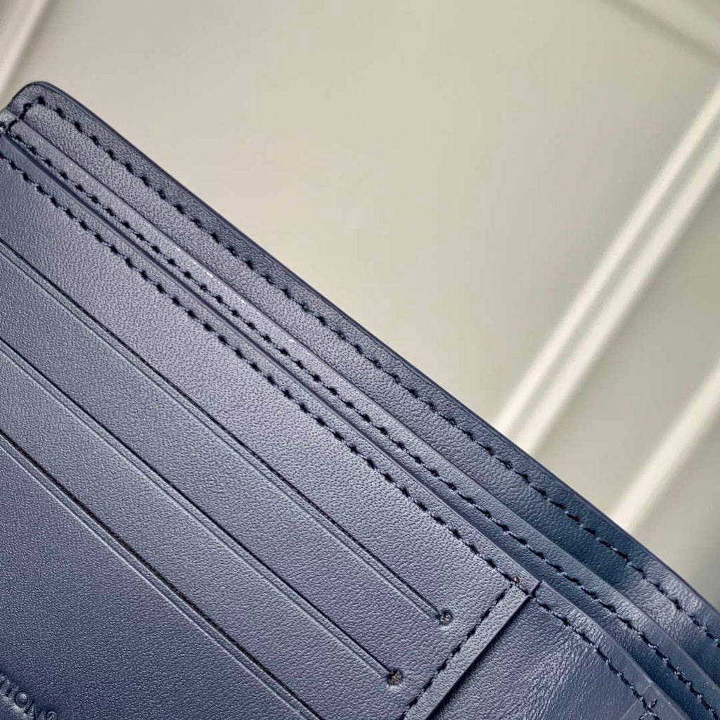 LV M14787 Louis Vuitton Multiple Wallet Navy Blue