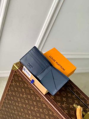 LV M14787 Louis Vuitton Multiple Wallet Navy Blue - Default Title - View 9
