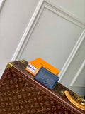 LV M14789 Louis Vuitton Double Card Holder Navy Blue