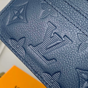 LV M14789 Louis Vuitton Double Card Holder Navy Blue - Default Title - View 4