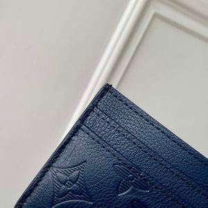 LV M14789 Louis Vuitton Double Card Holder Navy Blue - Default Title - View 7
