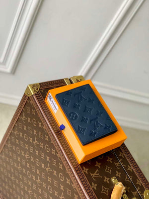 LV M14792 Louis Vuitton Passport Cover Navy Blue - Default Title - View 3