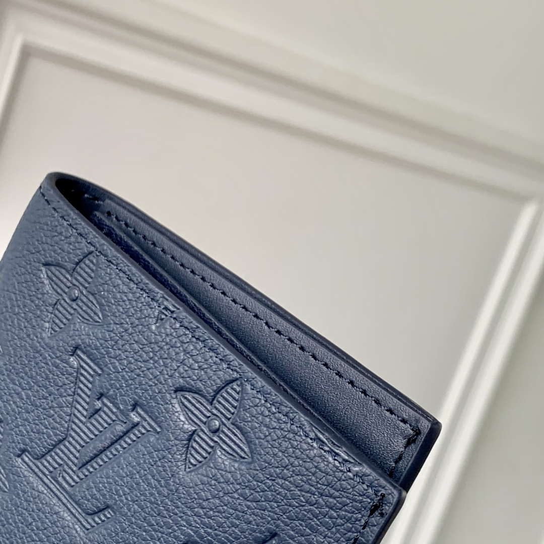 LV M14792 Louis Vuitton Passport Cover Navy Blue - Default Title - View 4