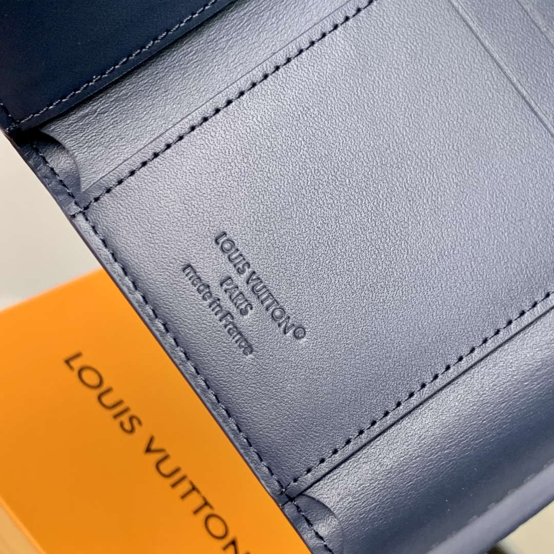 LV M14793 Louis Vuitton Victor Wallet Navy Blue