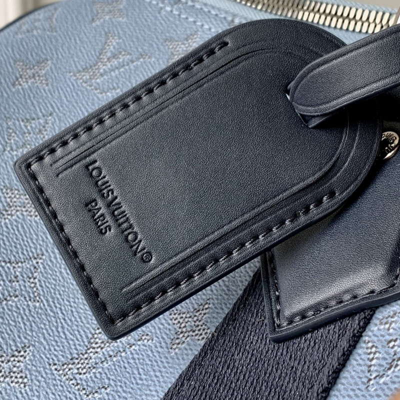 LV M14837 Louis Vuitton Keepall Bandouliere 50 Bag Blue