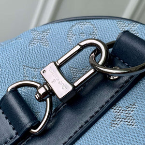 LV M14837 Louis Vuitton Keepall Bandouliere 50 Bag Blue - Default Title - View 7