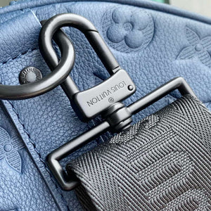 LV M14840 Louis Vuitton Keepall Bandouliere 50 Bag Navy Blue - Default Title - View 6