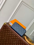 LV M14847 Louis Vuitton Zippy Wallet Horizontal Navy Blue