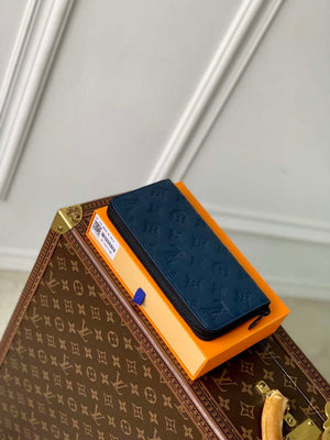 LV M14847 Louis Vuitton Zippy Wallet Horizontal Navy Blue - Default Title - View 3