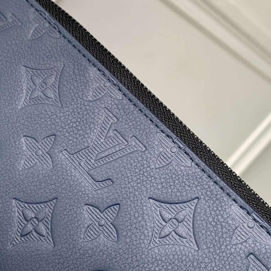LV M14847 Louis Vuitton Zippy Wallet Horizontal Navy Blue - Default Title - View 4
