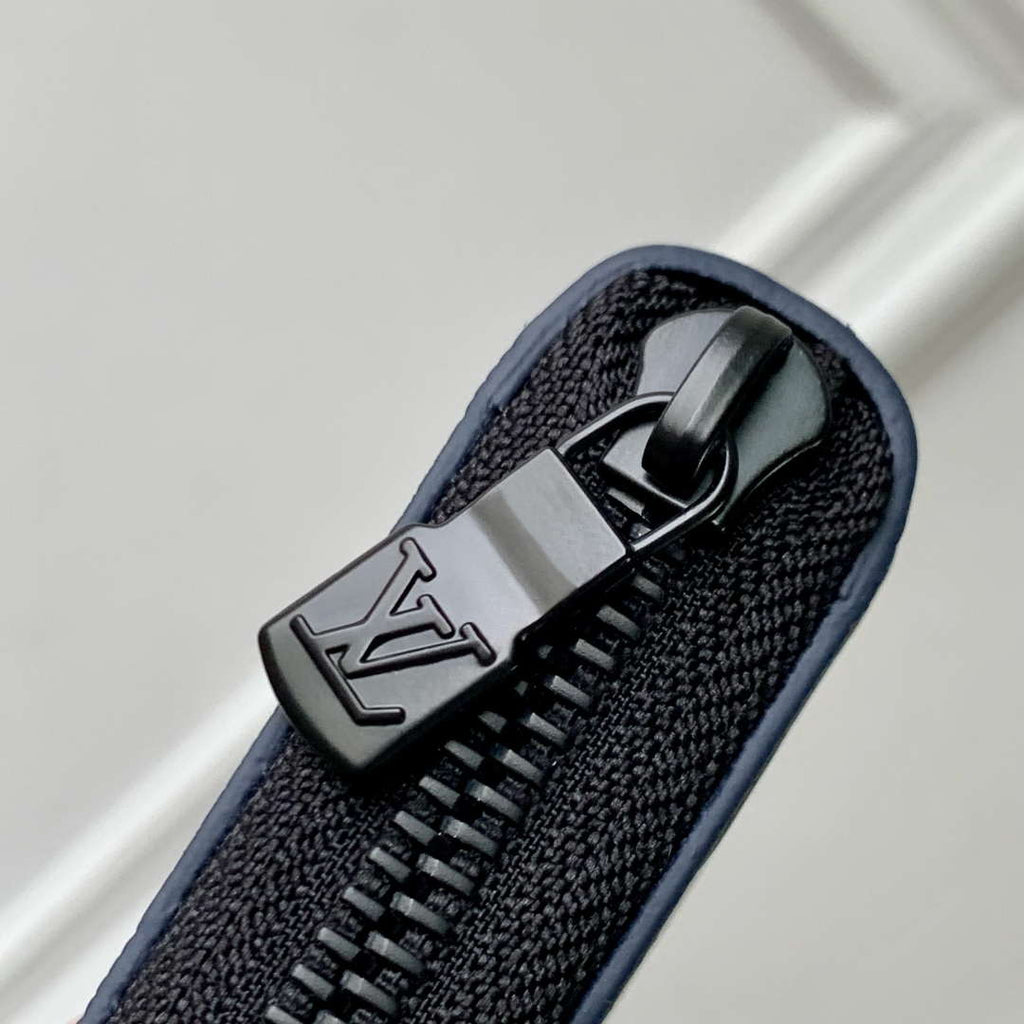 LV M14847 Louis Vuitton Zippy Wallet Horizontal Navy Blue
