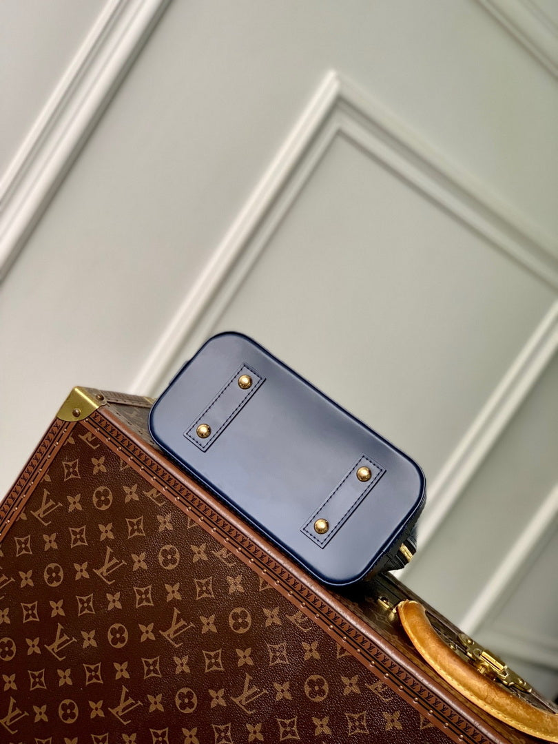 LV M14853 Louis Vuitton Alma BB Bag Denim Blue