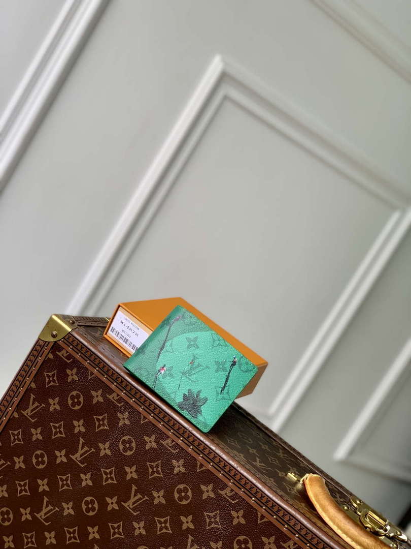 LV M14878 Louis Vuitton Slender Wallet Golf Green