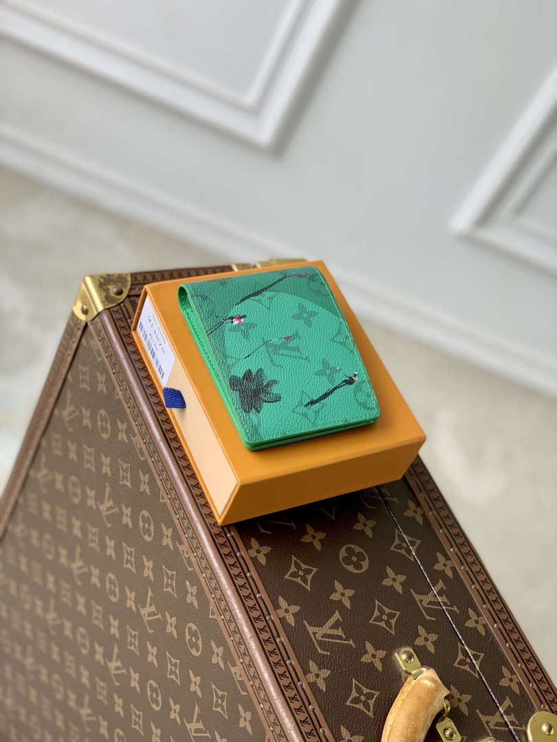 LV M14878 Louis Vuitton Slender Wallet Golf Green