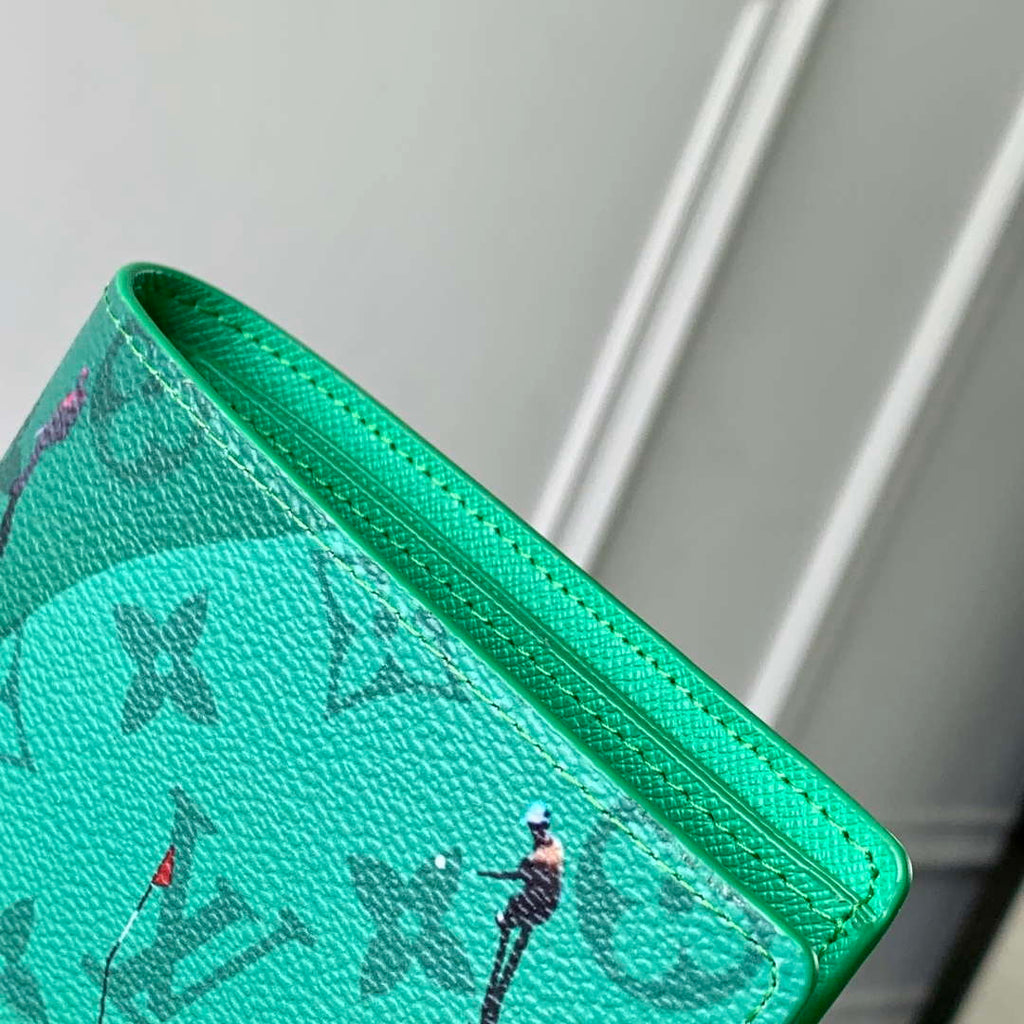 LV M14878 Louis Vuitton Slender Wallet Golf Green