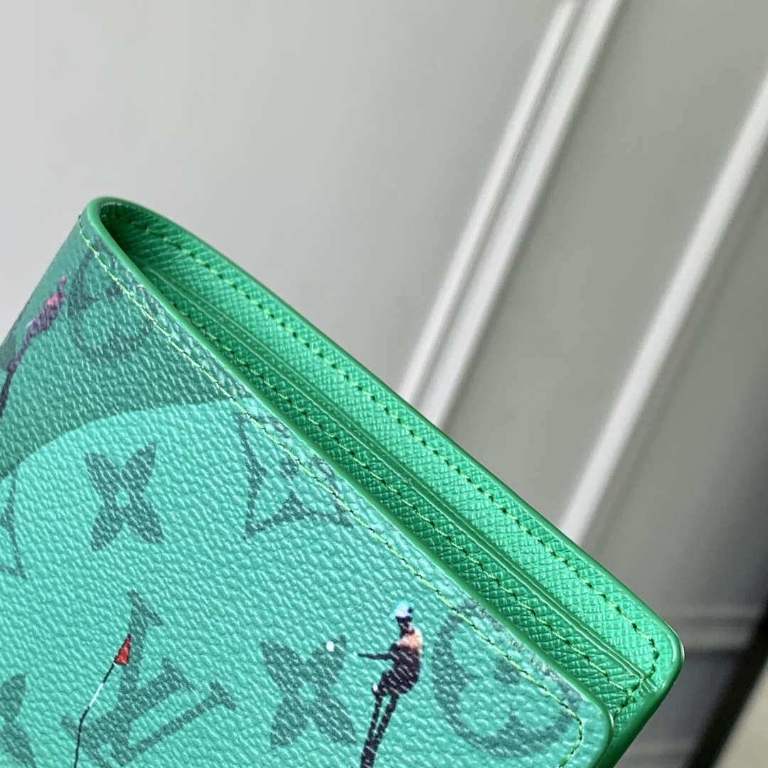 LV M14878 Louis Vuitton Slender Wallet Golf Green