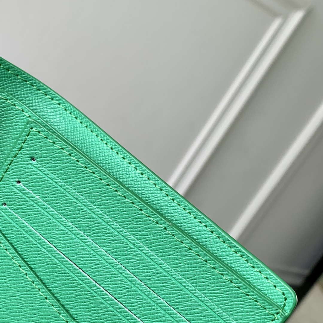 LV M14878 Louis Vuitton Slender Wallet Golf Green