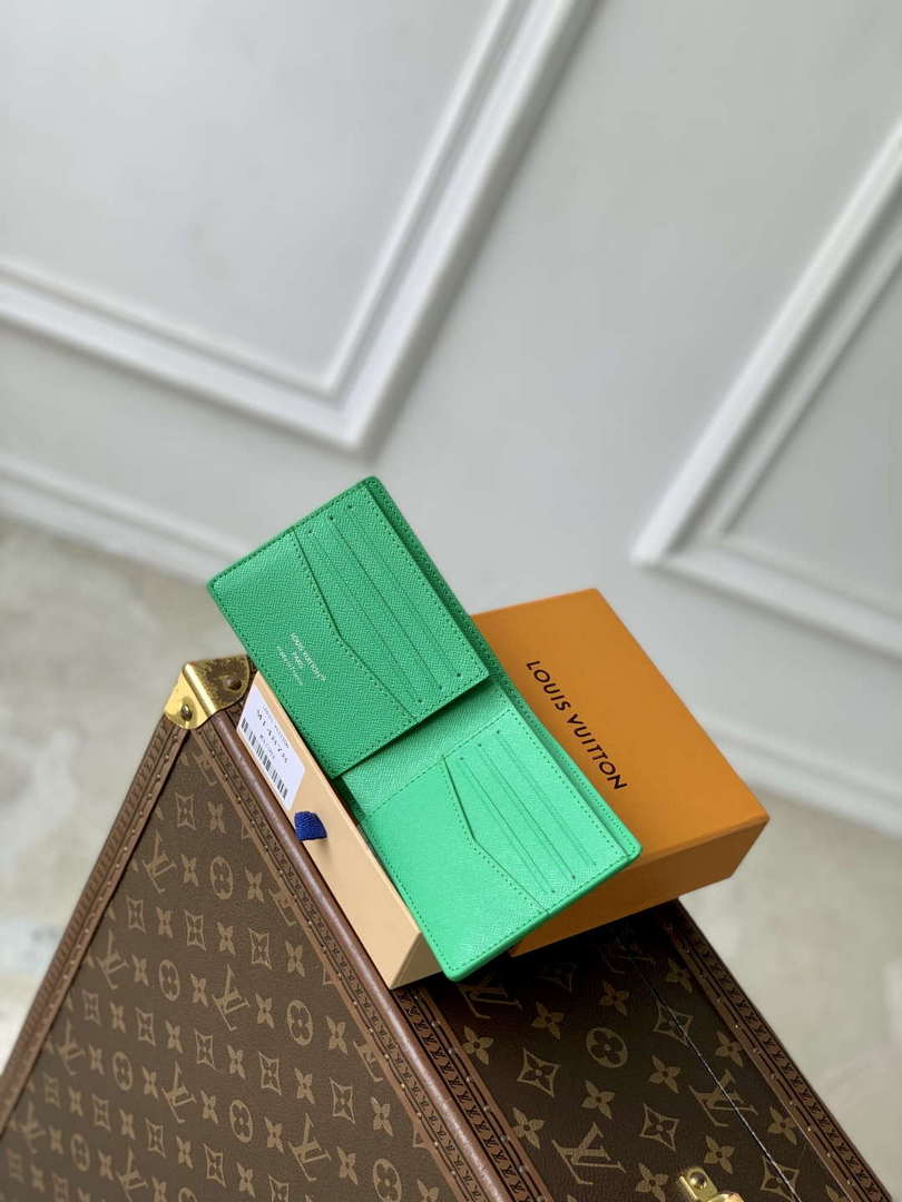 LV M14878 Louis Vuitton Slender Wallet Golf Green