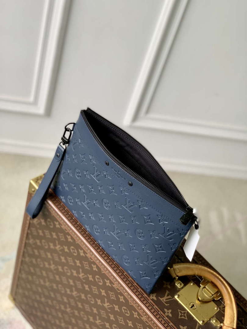 LV M14914 Louis Vuitton Pochette To-Go Bag Navy Blue