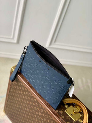 LV M14914 Louis Vuitton Pochette To-Go Bag Navy Blue - Default Title - View 9