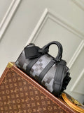 LV M14919 Louis Vuitton Keepall Bandouliere 25 Bag Black