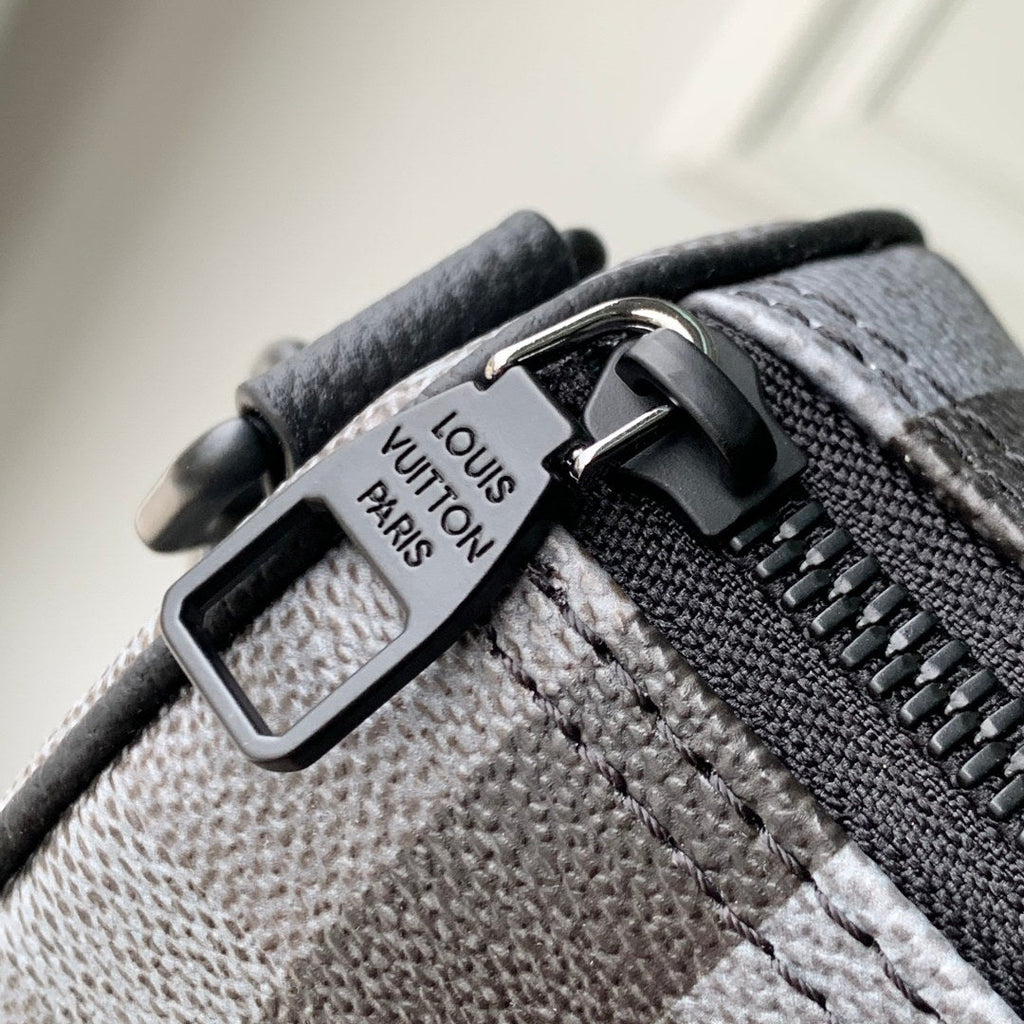 LV M14919 Louis Vuitton Keepall Bandouliere 25 Bag Black