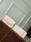 LV M14968 Louis Vuitton F¨¦licie Pochette Bag Bicolor Eden
