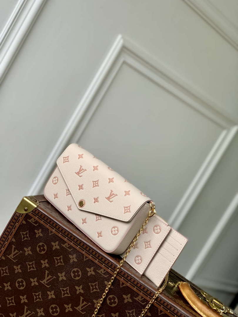 LV M14968 Louis Vuitton F¨¦licie Pochette Bag Bicolor Eden - Default Title - View 2