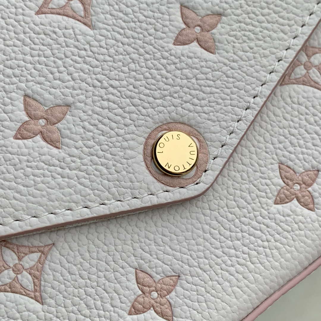 LV M14968 Louis Vuitton F¨¦licie Pochette Bag Bicolor Eden - Default Title - View 5
