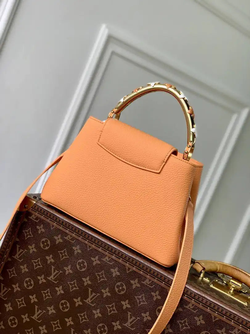 Louis Vuitton LV M14396 Capucines BB Bag khaki Orange