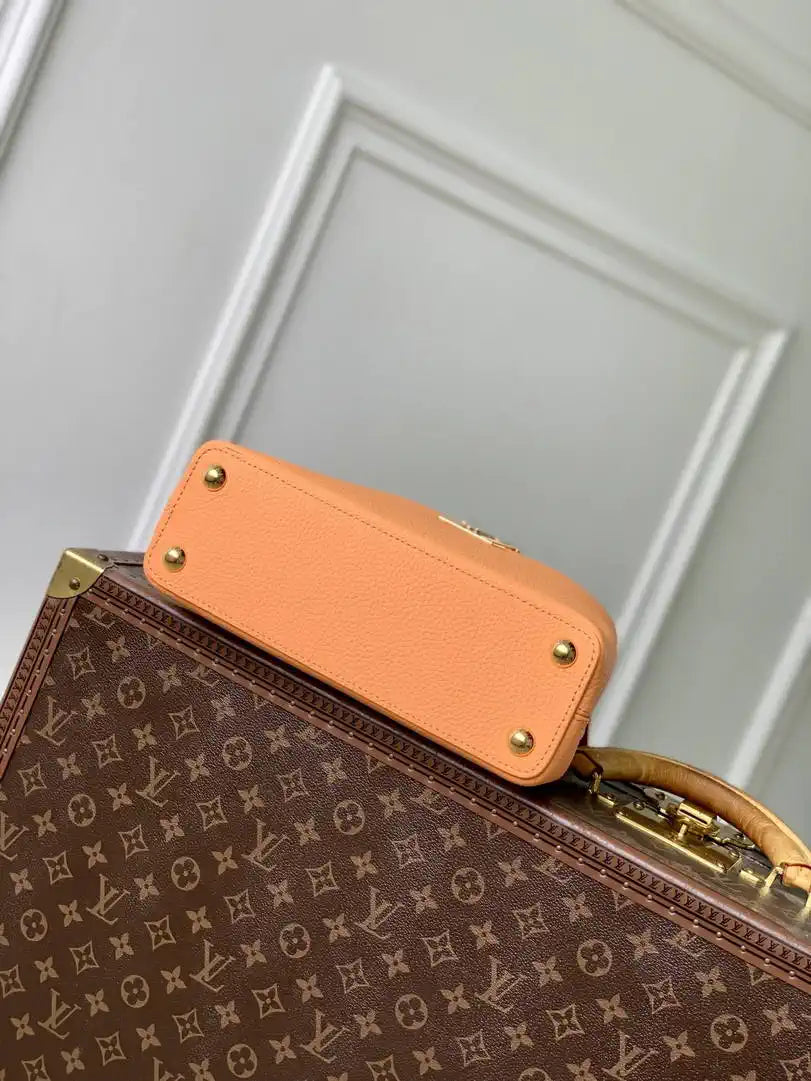 Louis Vuitton LV M14396 Capucines BB Bag khaki Orange