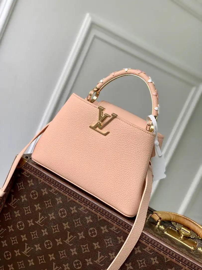 Louis Vuitton LV M14396 Capucines BB Bag Nude Pink