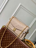 LV M14973 Louis Vuitton Anytime Flap Bag Tourterelle Gray