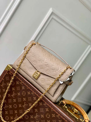 LV M14973 Louis Vuitton Anytime Flap Bag Tourterelle Gray - Default Title - View 1