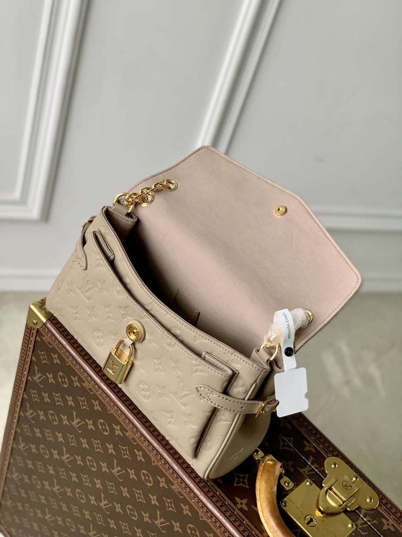 LV M14973 Louis Vuitton Anytime Flap Bag Tourterelle Gray - Default Title - View 9