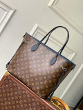 LV M14994 Louis Vuitton Neverfull Inside Out MM Bag Monogram Navy