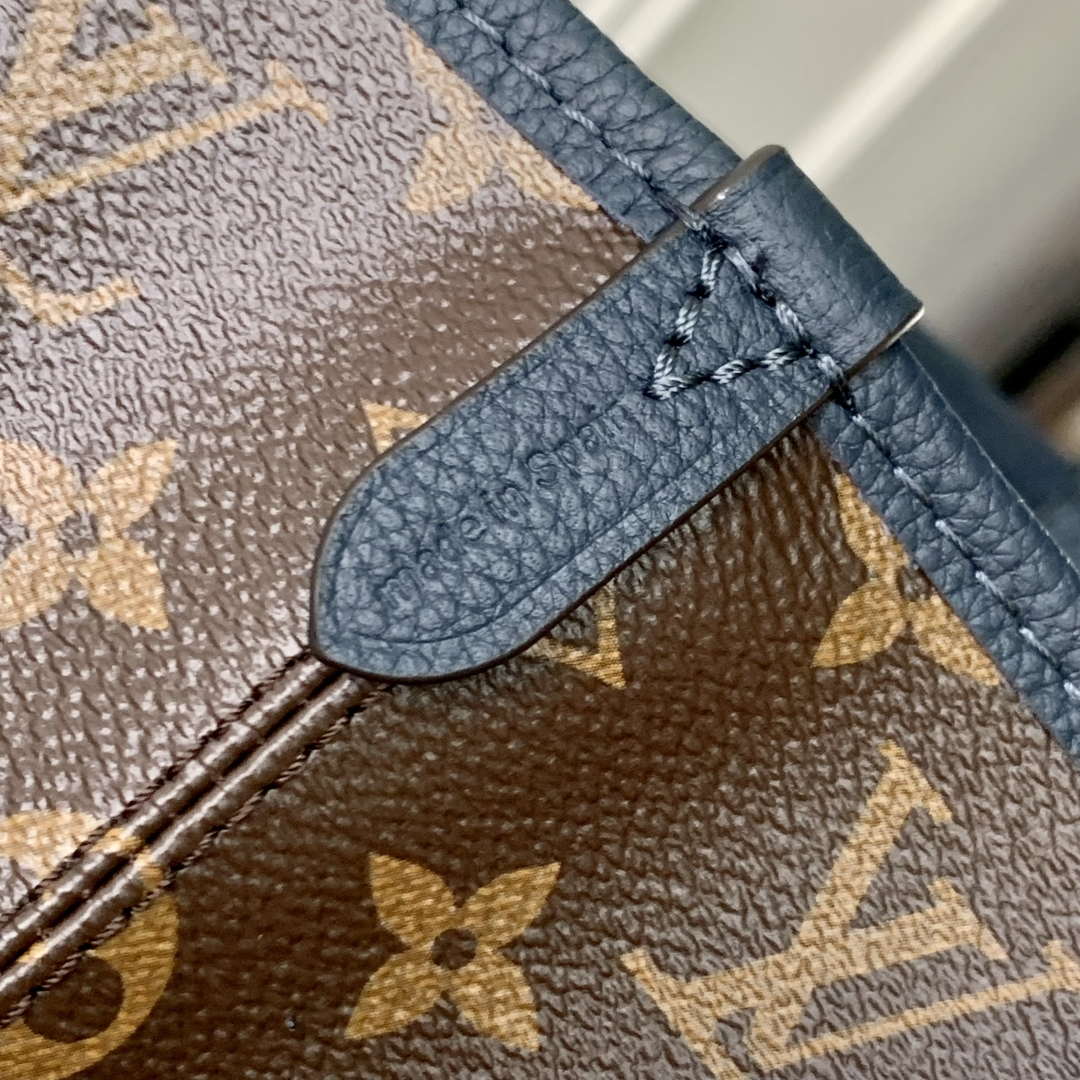 LV M14994 Louis Vuitton Neverfull Inside Out MM Bag Monogram Navy - Default Title - View 7