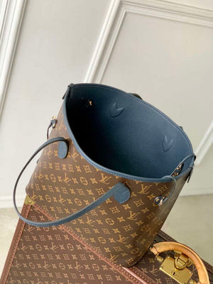 LV M14994 Louis Vuitton Neverfull Inside Out MM Bag Monogram Navy - Default Title - View 9