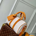 LV M15076 Louis Vuitton Keepall Bandouliere 25 Bag Off-White - Default Title - View 1