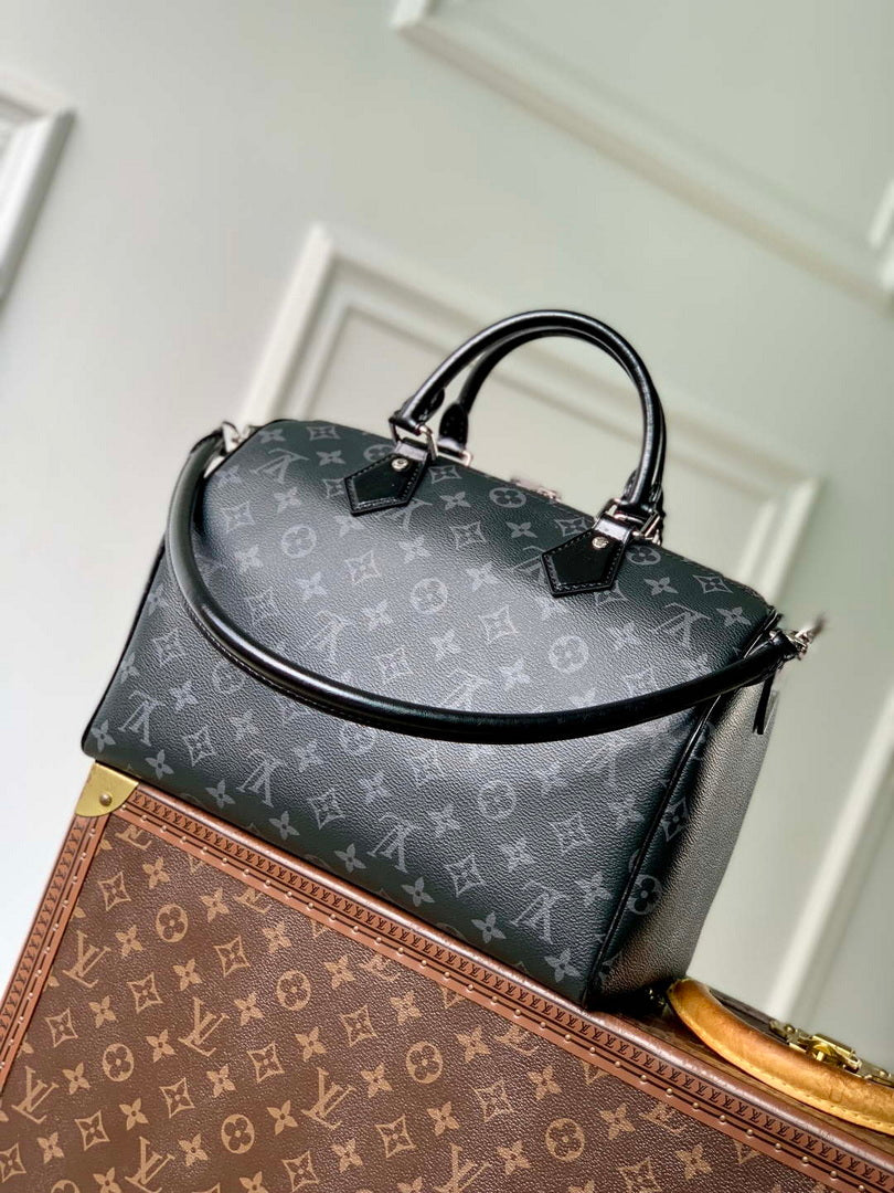 LV M15102 Louis Vuitton Speedy Soft 30 Bag Black