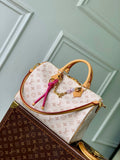LV M15108 Louis Vuitton Speedy Soft 30 Lucky Bag Monogram Dune/Pink