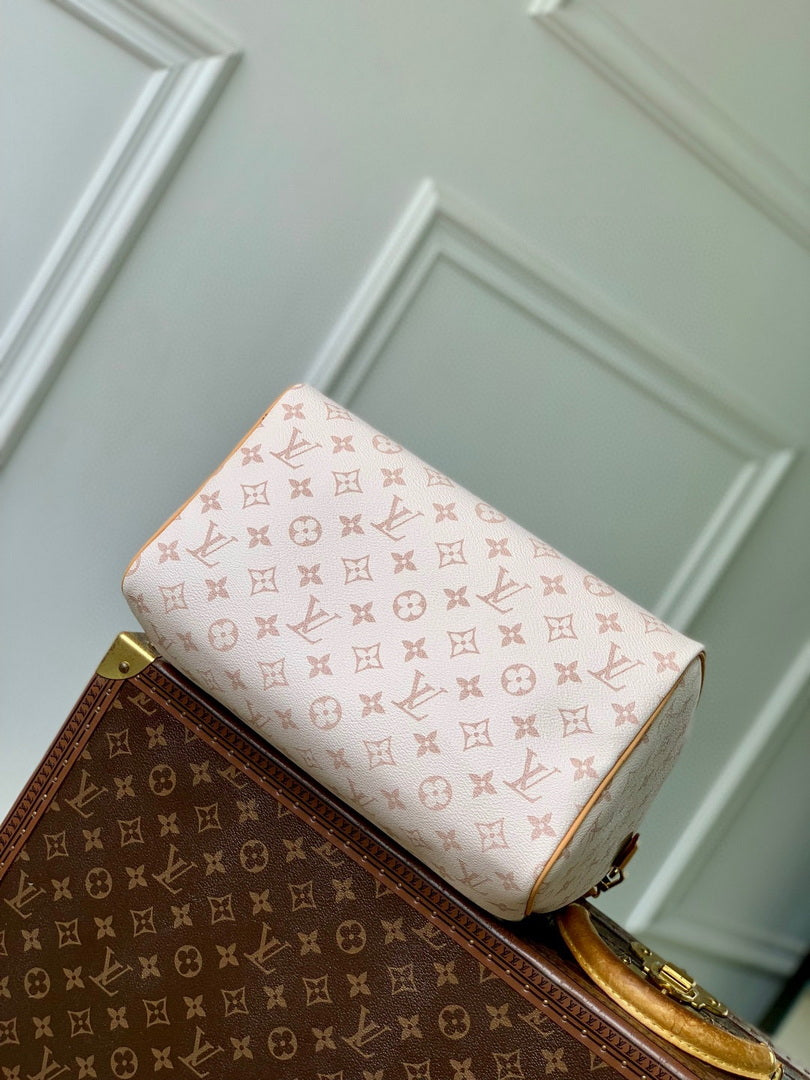 LV M15108 Louis Vuitton Speedy Soft 30 Lucky Bag Monogram Dune/Pink