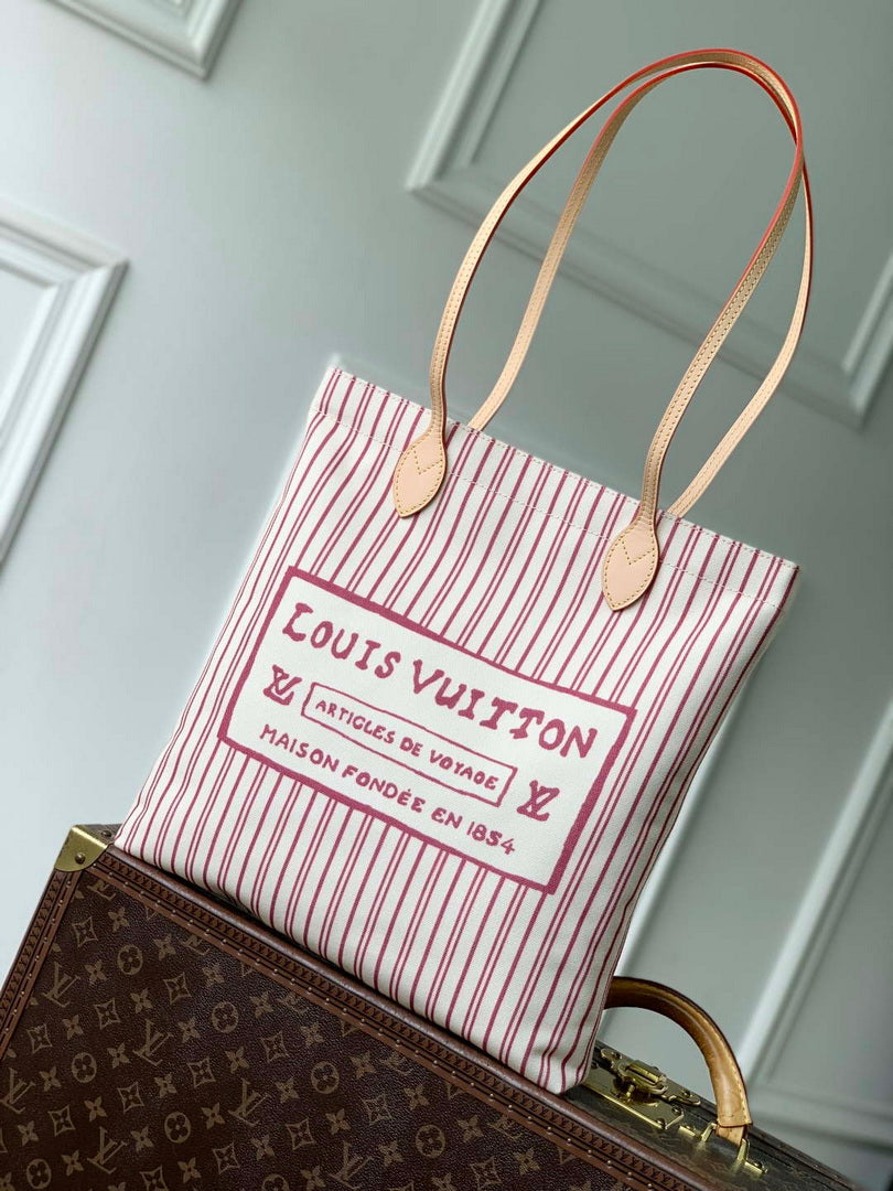 LV M15121 Louis Vuitton Carry It Bag Beige/Plum