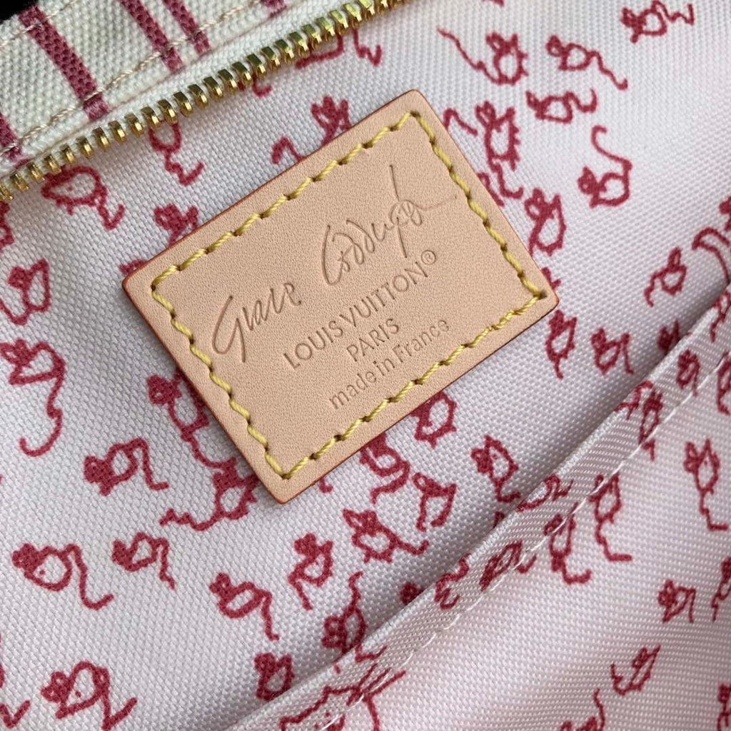 LV M15121 Louis Vuitton Carry It Bag Beige/Plum